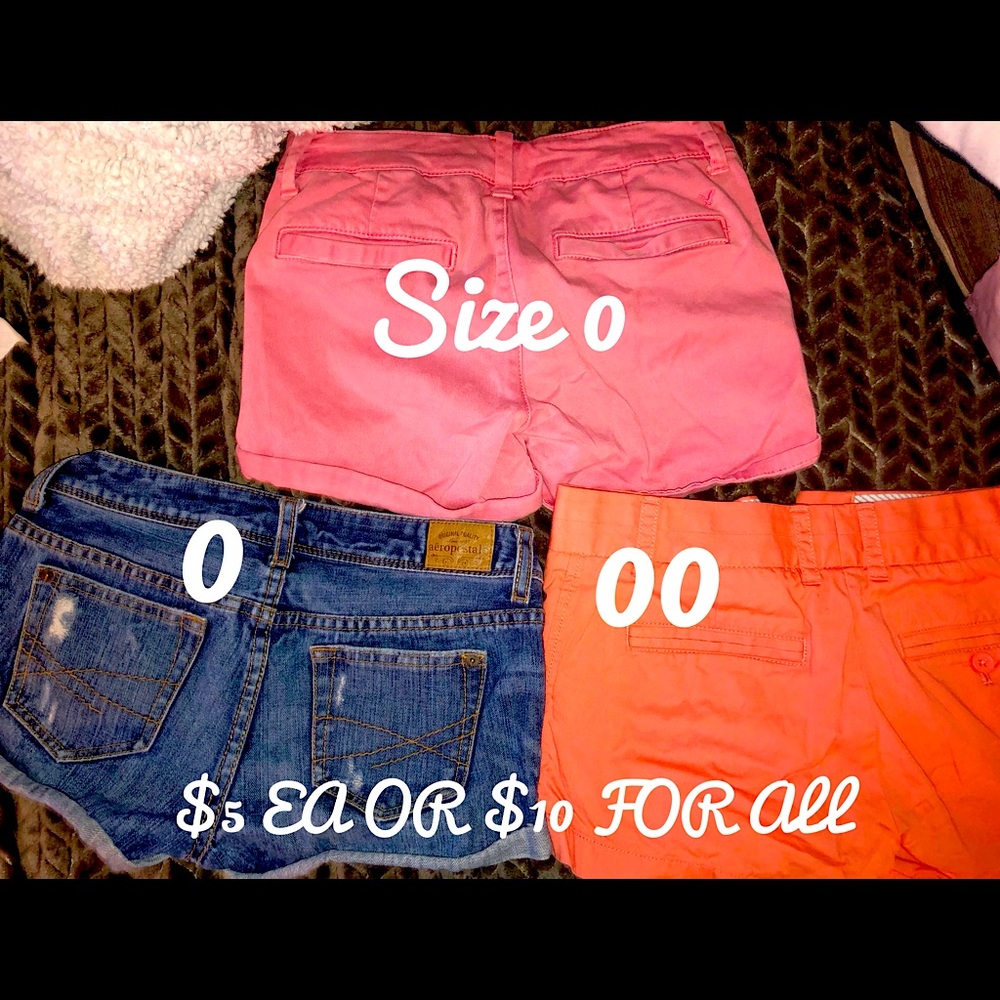 Size 00-0 Shorts. SALE ON EVERY ITEM IN MY CLOSET!